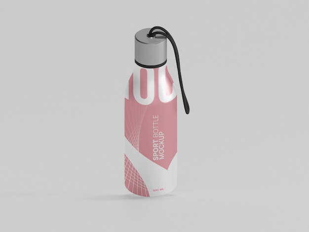 Sport wasserflasche mockup