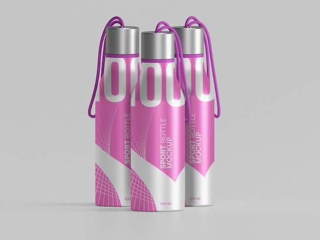 Sport wasserflasche mockup