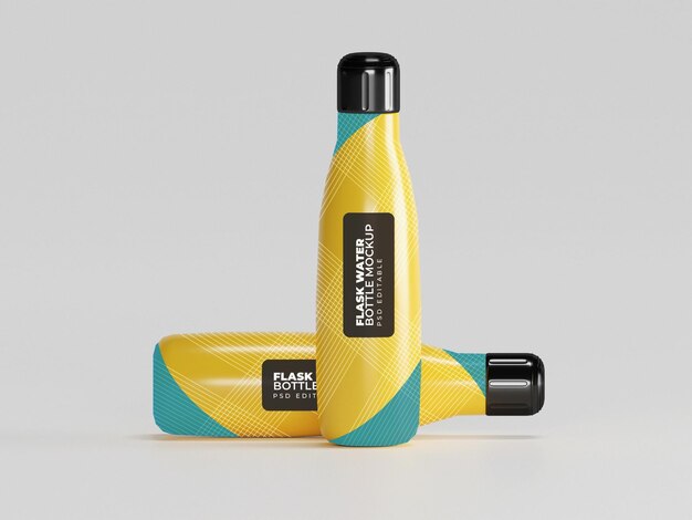 Sport wasserflasche mockup