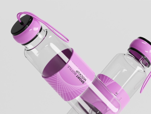 Sport wasserflasche mockup