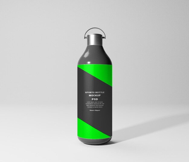 Sports Bottle Mockup in Studio Setting