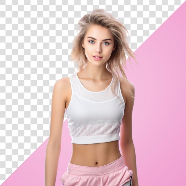 PSD sports pour adolescents à fond blanc blanc