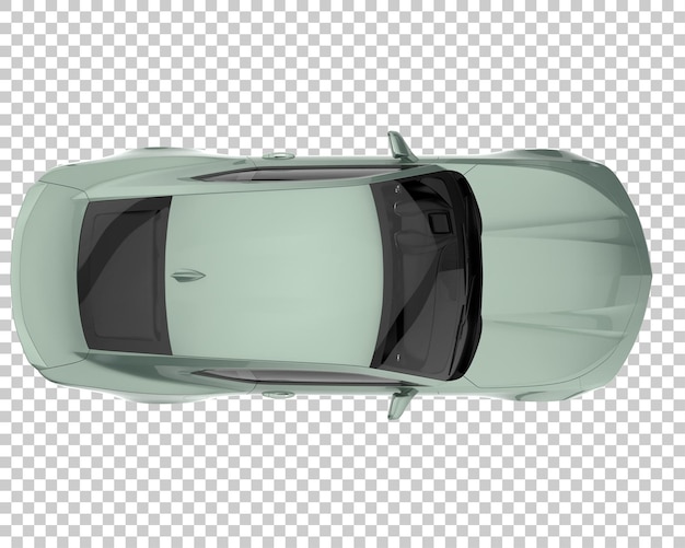 Sportwagen auf transparentem Hintergrund. 3D-Rendering - Abbildung