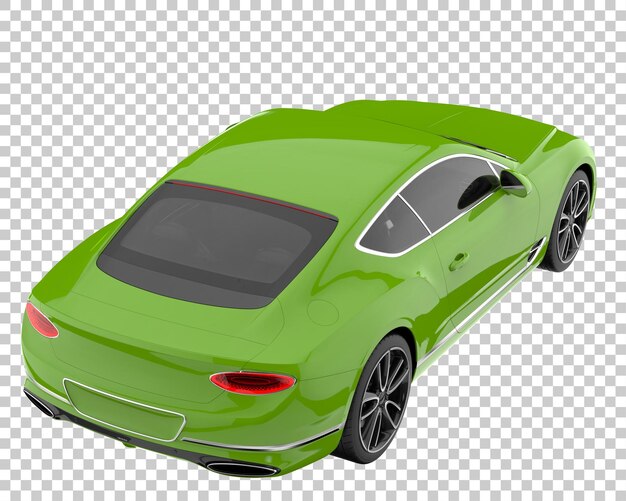 PSD sportwagen auf transparentem hintergrund. 3d-rendering - abbildung