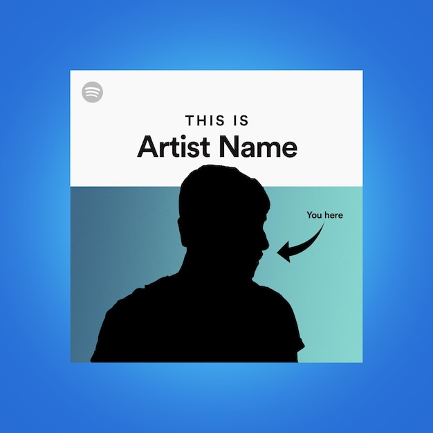 PSD spotify gratis esta es la plantilla oficial de la lista de reproducción