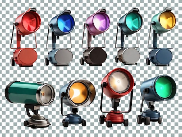 PSD spotlights de palco png