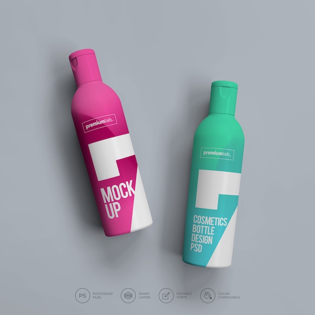 Spray bottle maquete premium psd