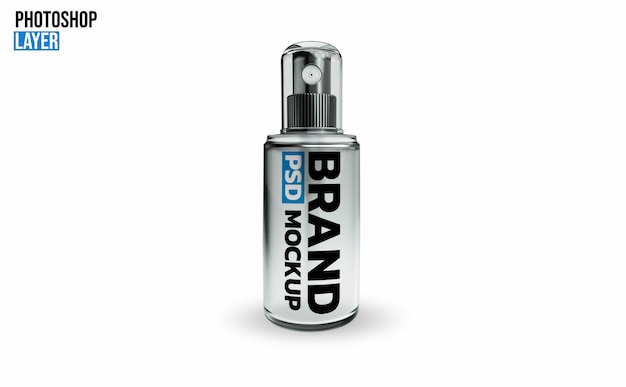 Spray Bottle Mockup 3D Rendering Design