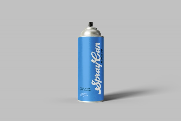 PSD spray can mockup