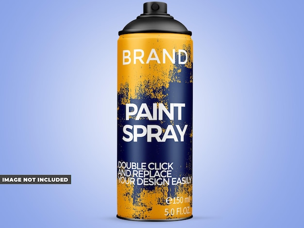 PSD spray can mockup