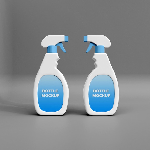 Spray detergente modello 3D mockup