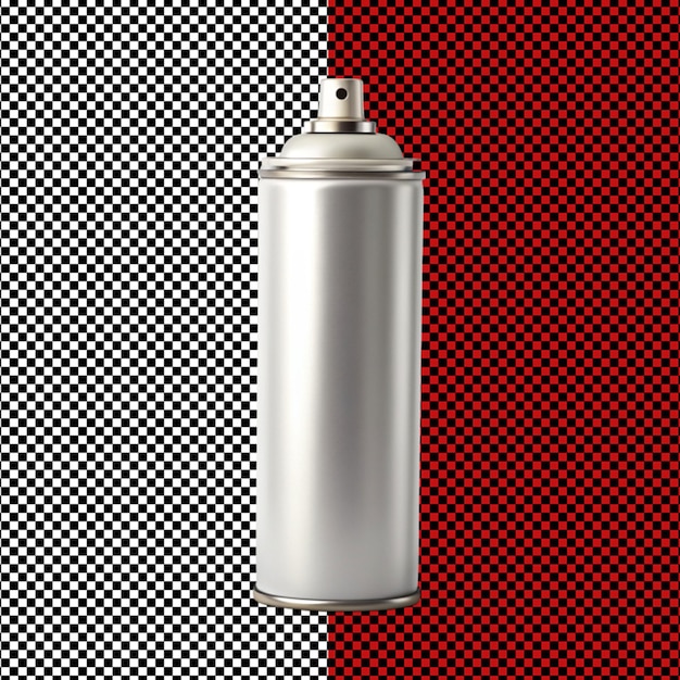 PSD spray-dose-mockup auf durchsichtigem hintergrund