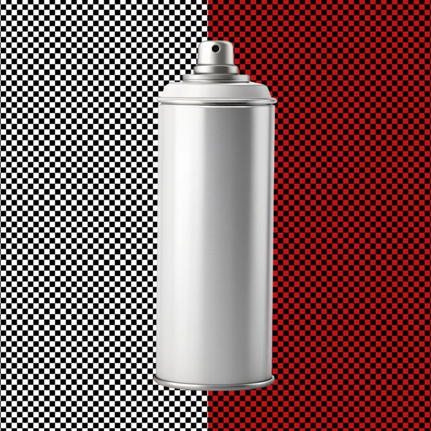 PSD spray-dose-mockup auf durchsichtigem hintergrund