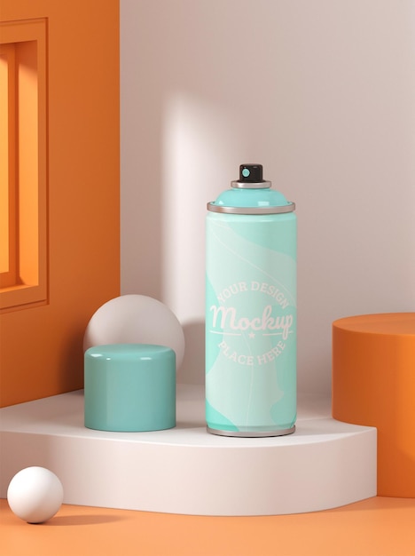 PSD spraydose mockup-design