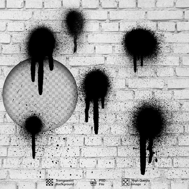 Sprayfarbe Graffiti-Flecken