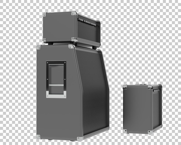 Sprecher isoliert auf transparentem Hintergrund 3D-Rendering-Illustration