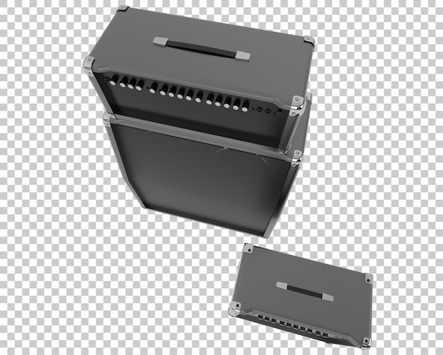 Sprecher isoliert auf transparentem Hintergrund 3D-Rendering-Illustration