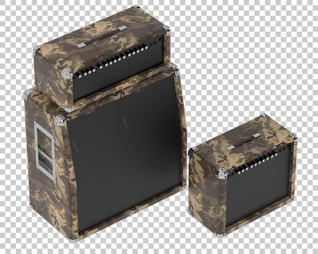 Sprecher isoliert auf transparentem Hintergrund 3D-Rendering-Illustration