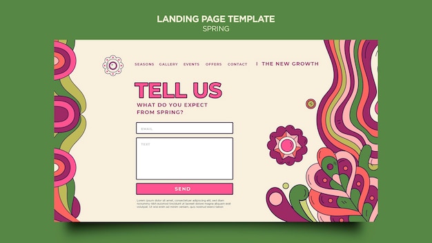 PSD spring party landing page