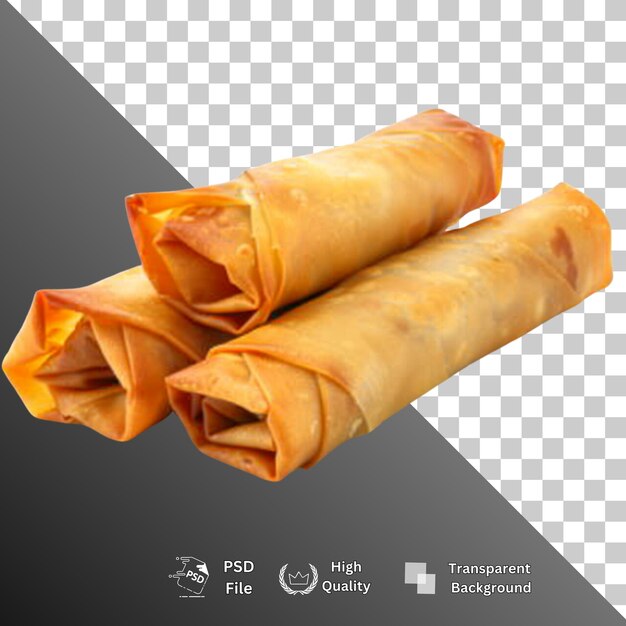 Springroll isoliert auf durchsichtigem Hintergrund