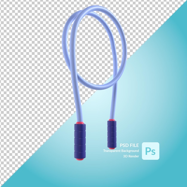 Springseil 3D-Darstellungsrendering