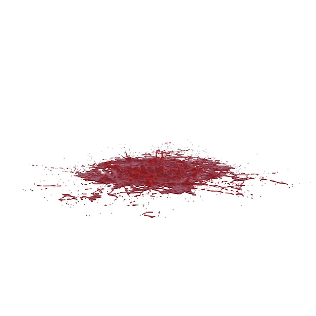 Spritzwasser isolierter transparenter Hintergrund 3D-Rendering