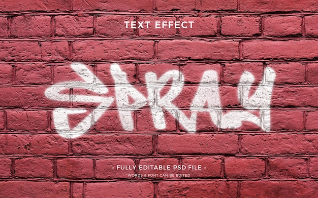 Sprühfarbe Texteffekt