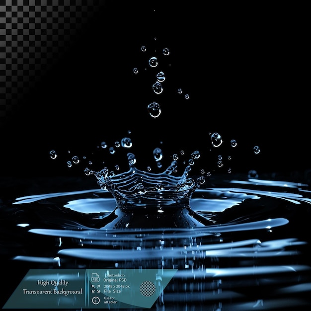 Spruzzo di goccia d'acqua