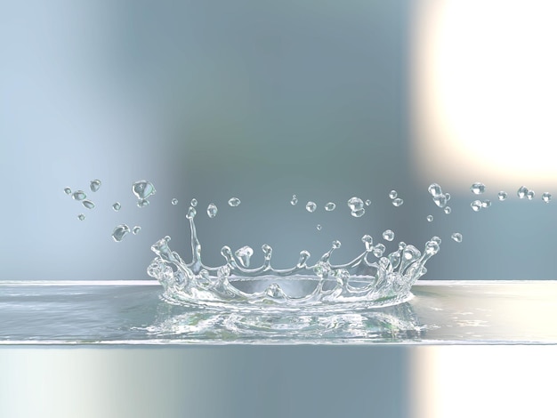 Spruzzo di goccia d'acqua
