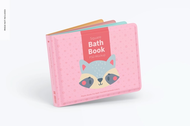 Square Bath Book Mockup