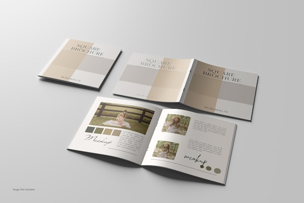 Square Brochure Mockup