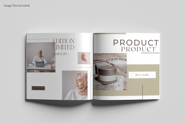 Square Brochure Mockup
