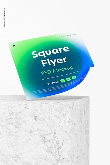 Square flyer mockup