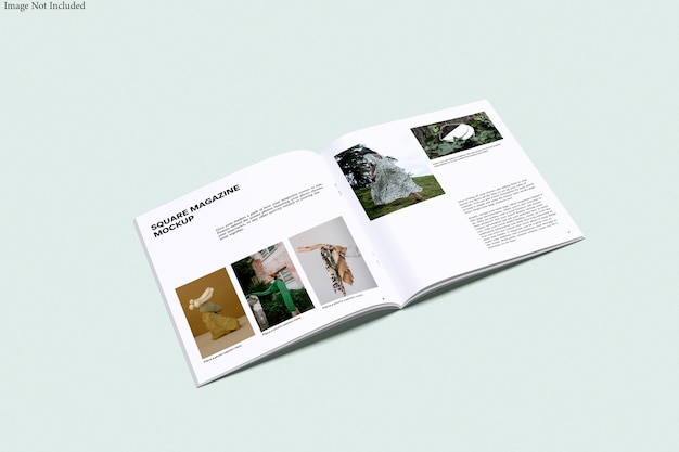Square Magazine Mockup