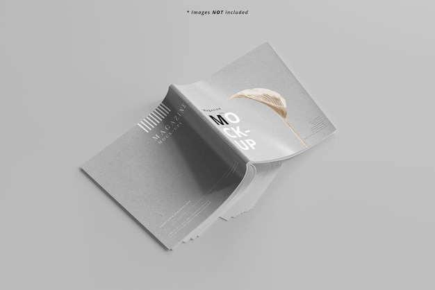 Square magazine mockup