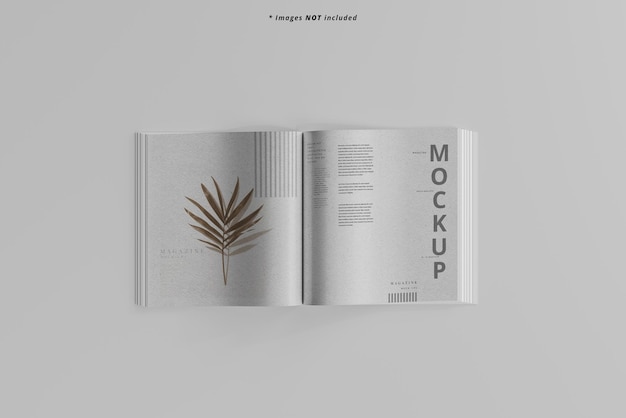 Square magazine mockup