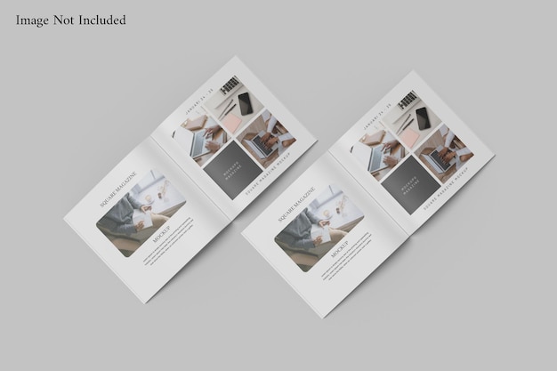 Square Magazine Mockup