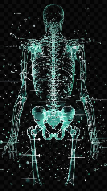 PSD le squelette humain est un symbole de l'univers.
