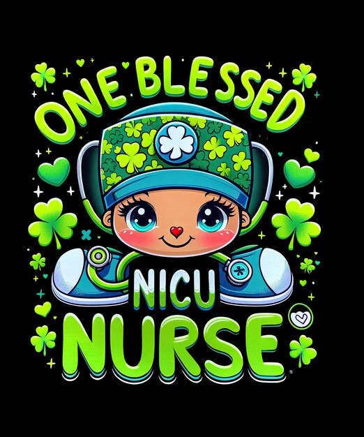 St. patrick's day shamrock nicu krankenschwester saint paddys top-frauen