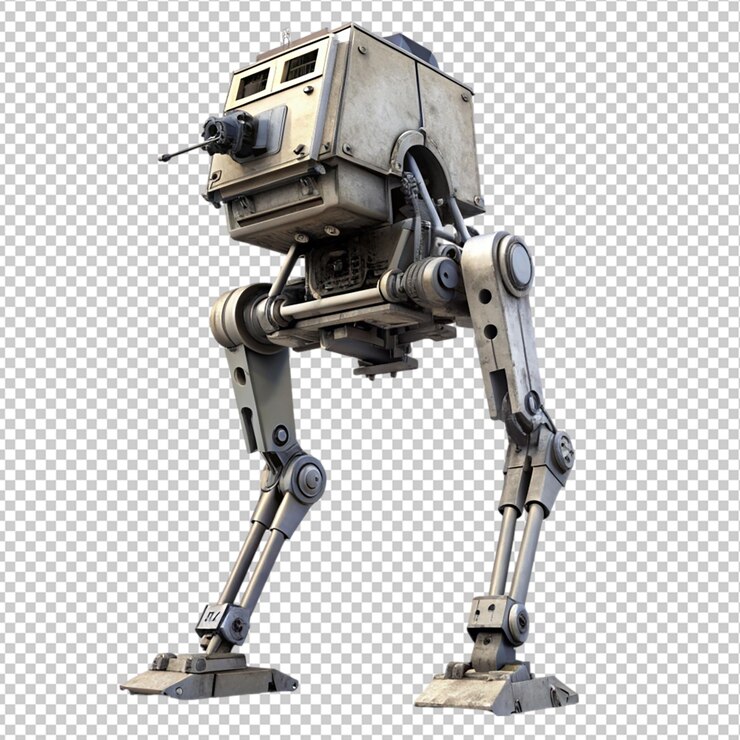 PSD en st scout walker sobre un fondo transparente