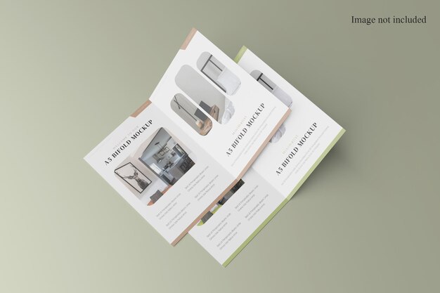 Stack A4 Bifold Brochure Mockup