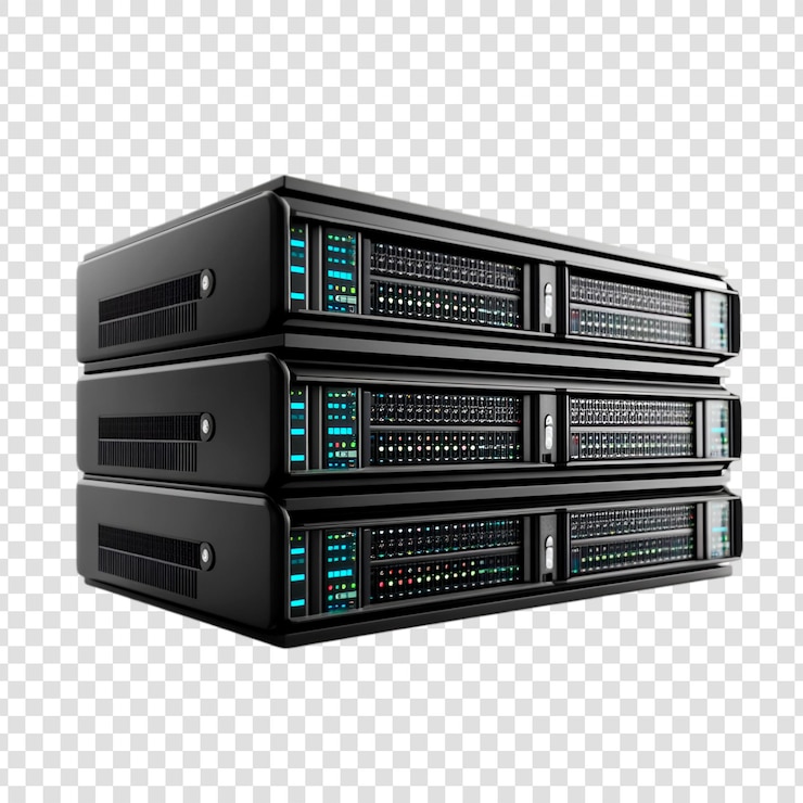 PSD stack di server neri infrastruttura tecnologica del centro dati computazione potente