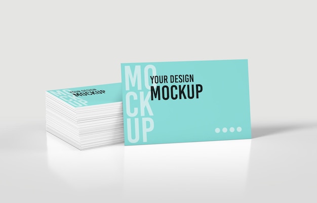 Stack mockup di biglietti da visita