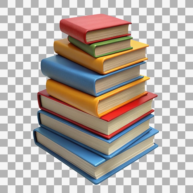 Stack of colorful books