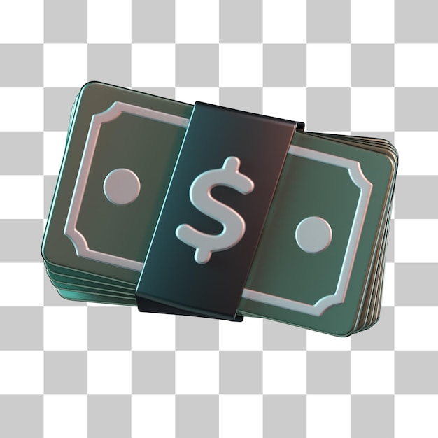 Stack of money 3d-symbol