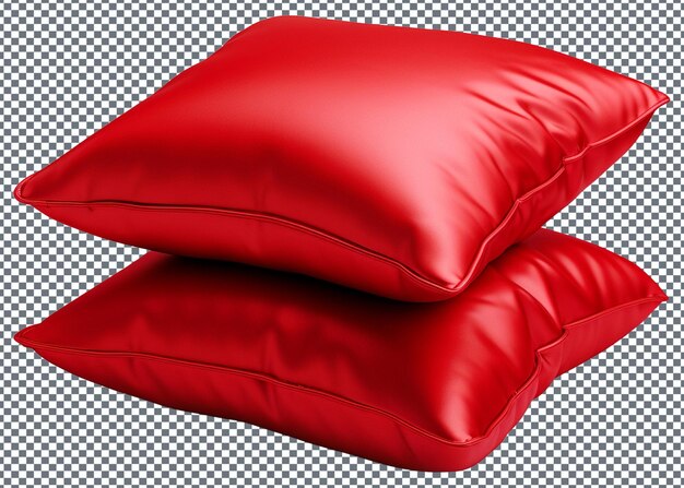 PSD stack of red pillows