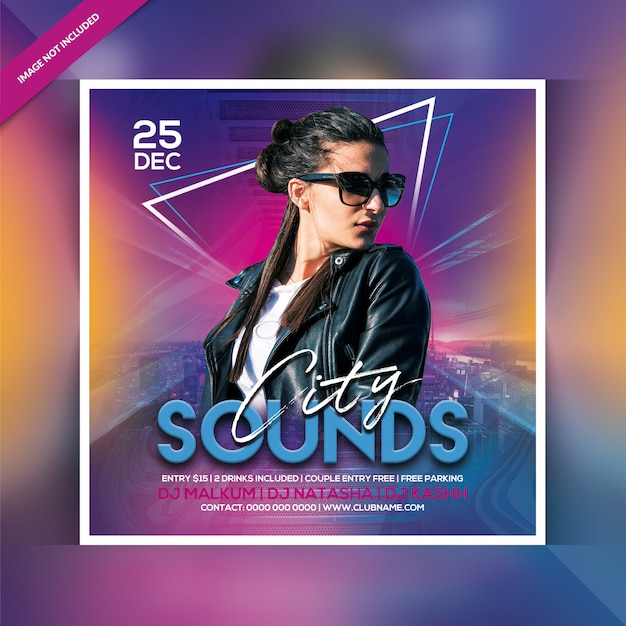 Stadt klingt Party Flyer