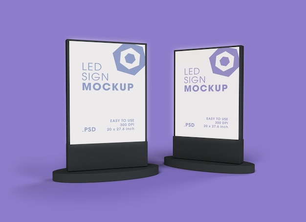Stadt Straßenlaterne Werbung Billboard Poster Support Mockup Design Rendering