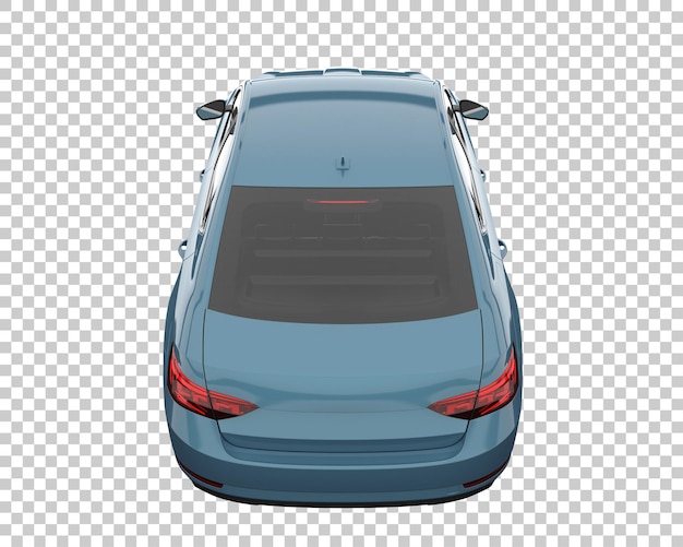Stadtauto auf transparentem Hintergrund. 3D-Rendering - Abbildung