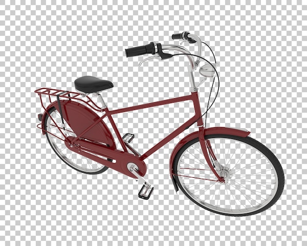 PSD stadtfahrrad isoliert auf dem hintergrund 3d-rendering-illustration